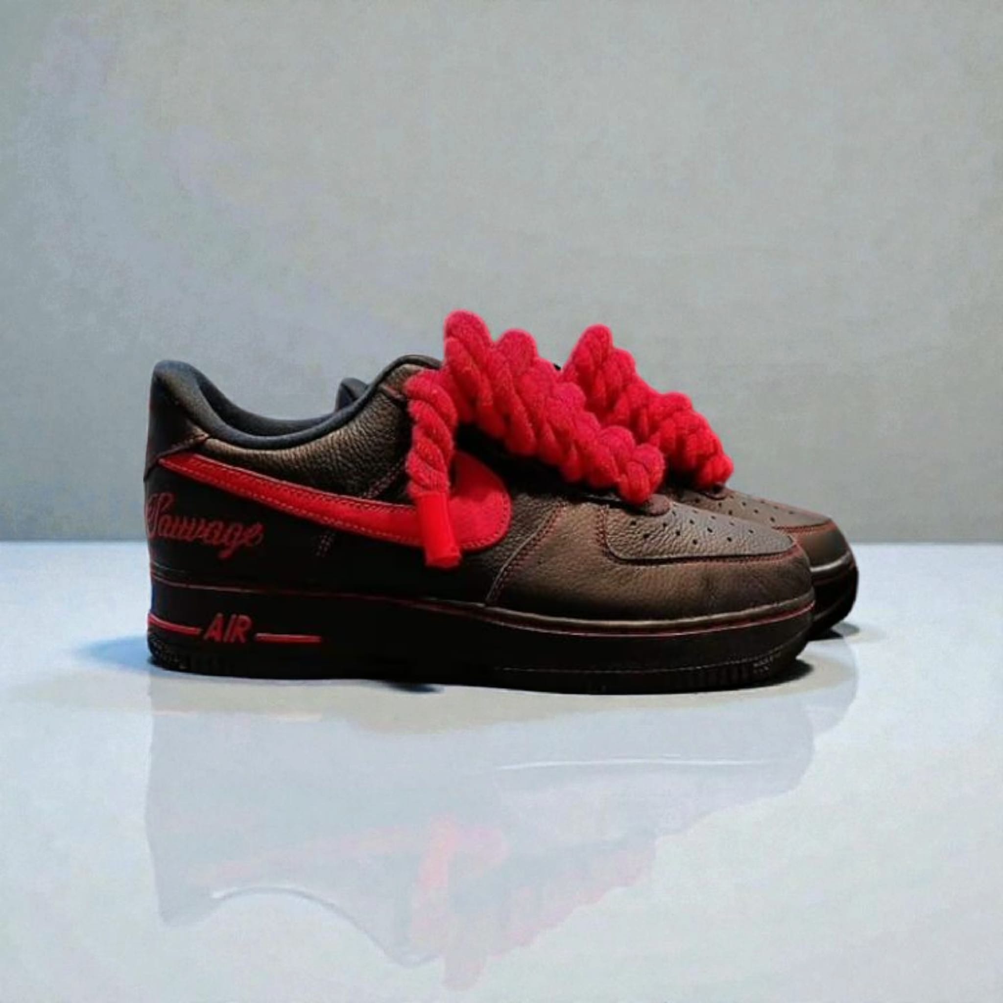 CUSTOM AIR FORCE ONE, NOIR SAUVAGE/ Double K Customz
